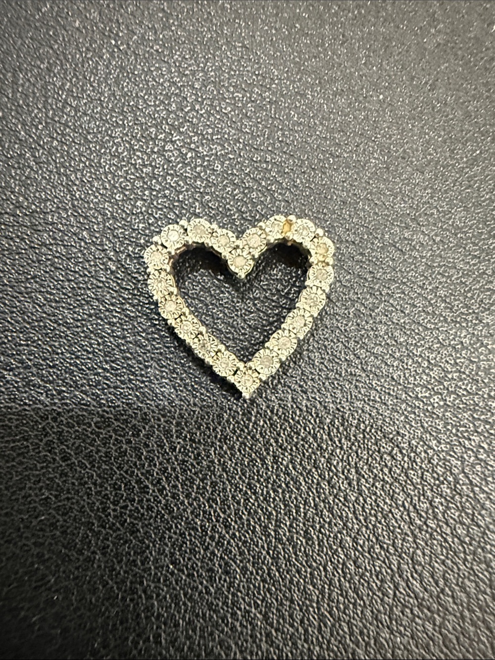 Diamond Heart Pendant - 925 Silver